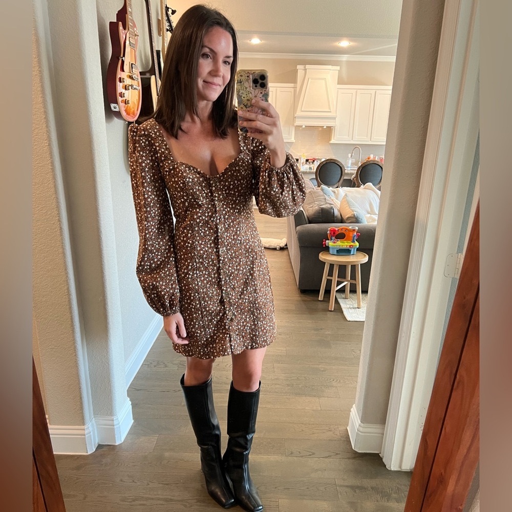 Free People Fall Corduroy Mini Dress